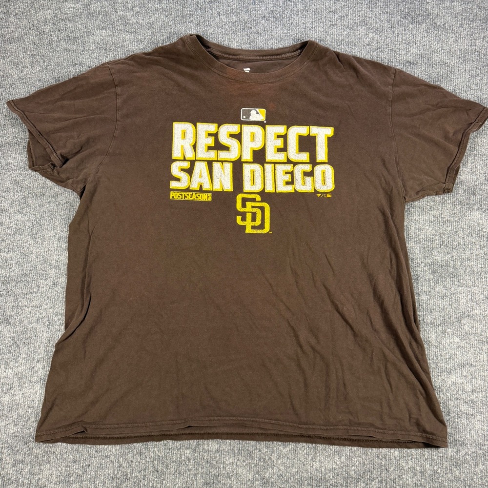 San Diego Padres Respect San Diego Cotton Brown Tee XL Baseball Gorpcore MLB